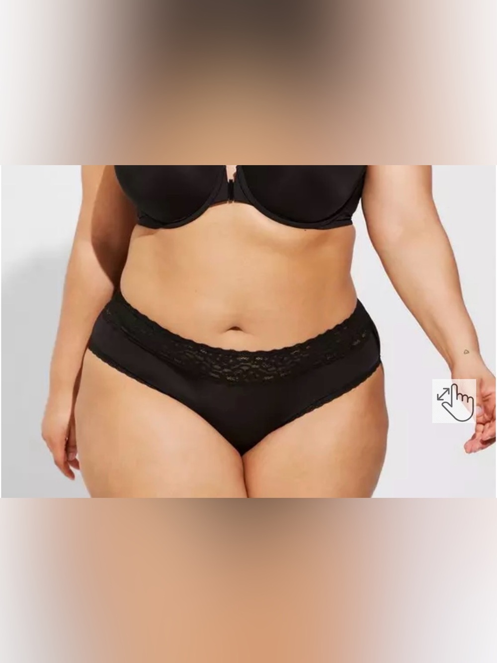 NWT Torrid  second skin mid rise hipster lace trim panty size 3X